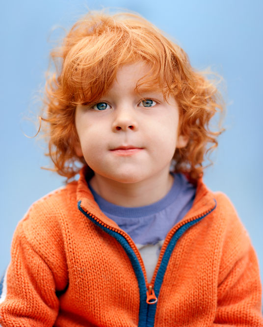 portrait of ginger kid